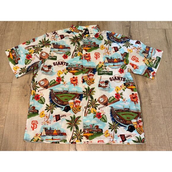 S.F. Giants Reyn Spooner NWT Short Sleeve Aloha Shirt SizeXXL